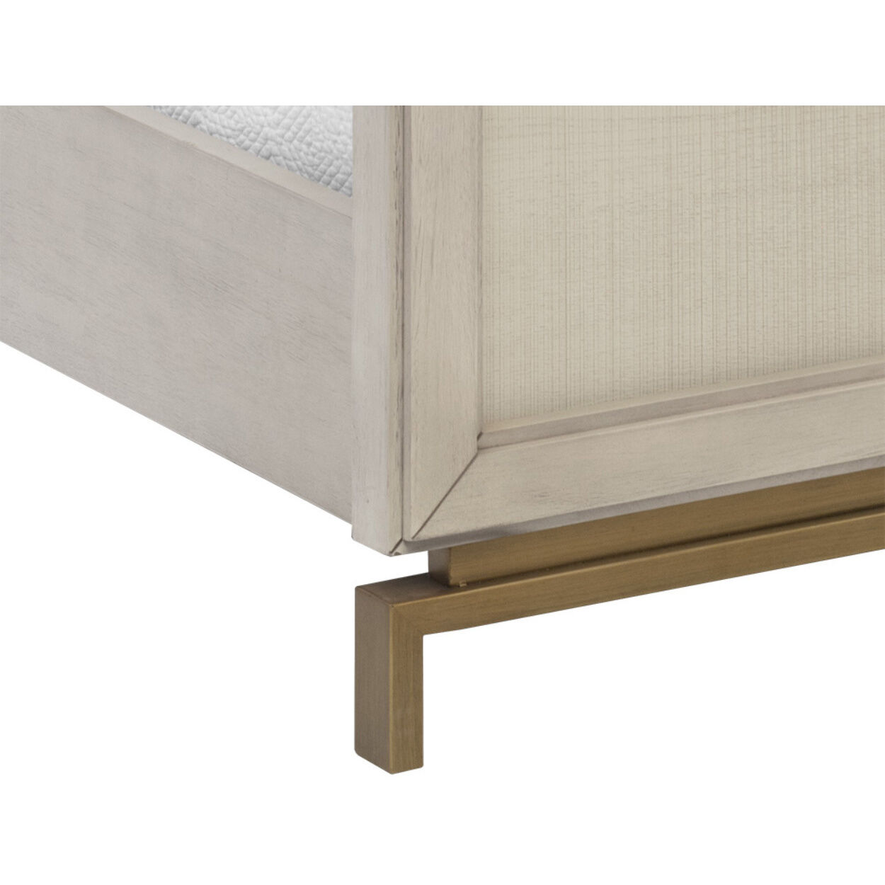 Valencia Taupe / Brass Bed, King